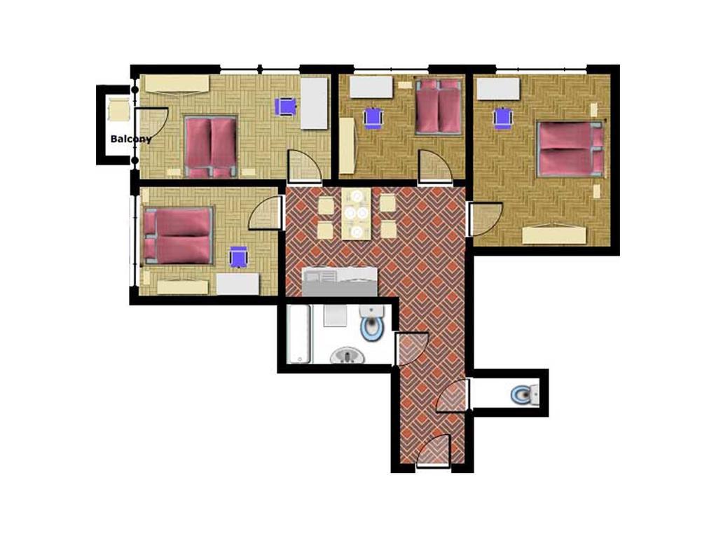 Apartments Vorsilska Прага Номер фото
